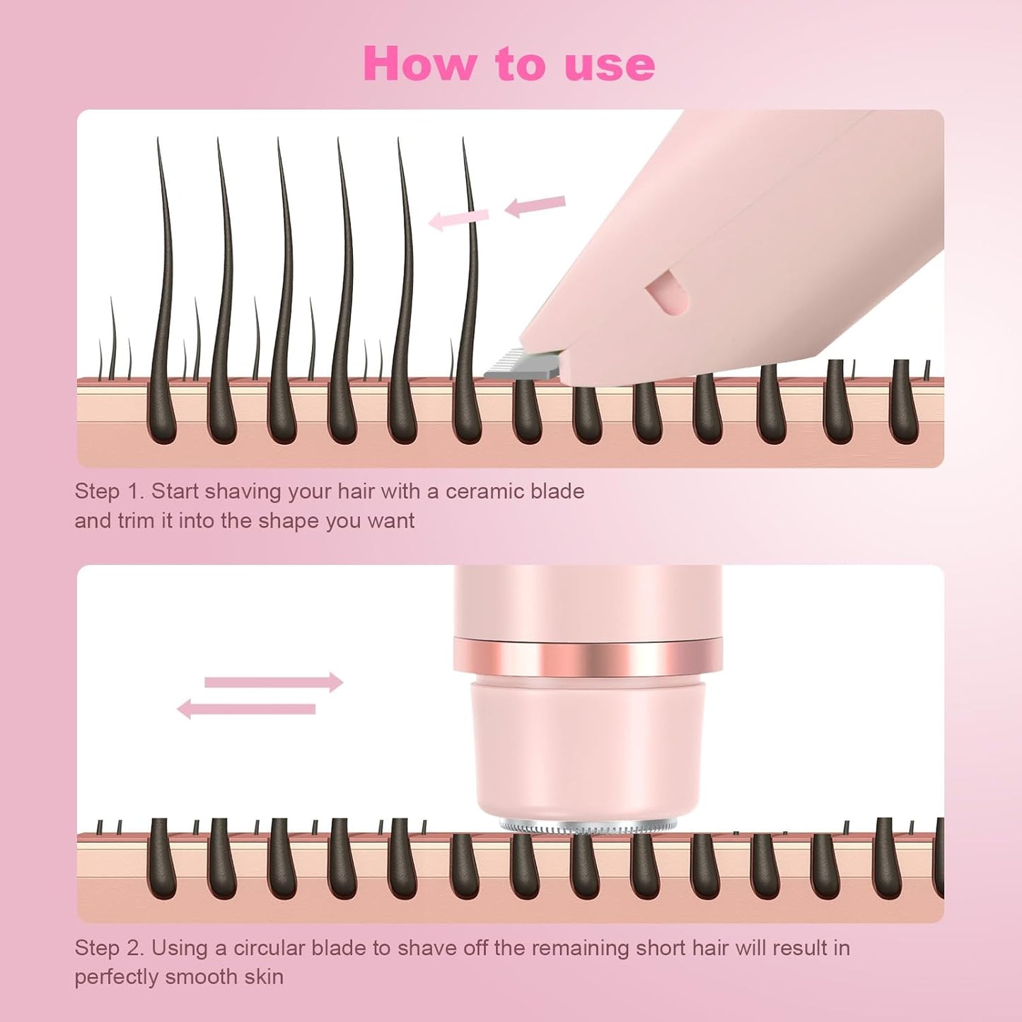 Elura™ 2-In-1 Womens Body Trimmer